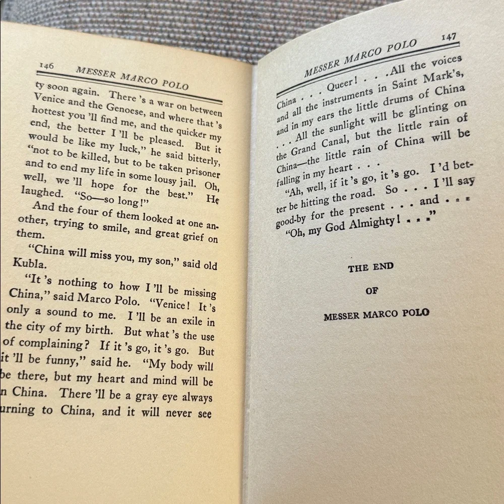 Messer Marco Polo by Donn Byrne Antique Hardcover Book